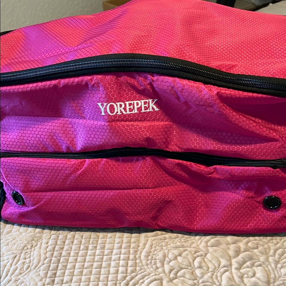 Car trunk bag for activewear. Great for pickle ballers and golfers.